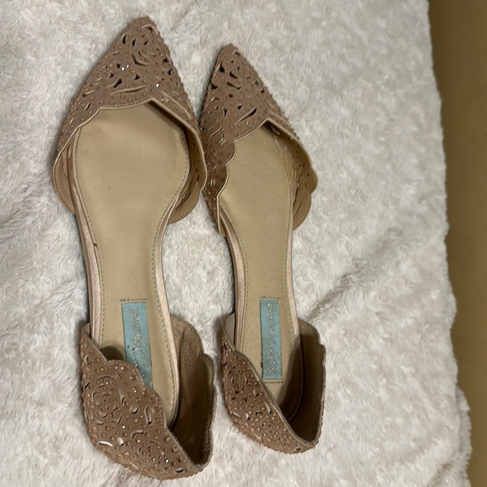 Betsy Johnson Flats worn for my wedding day. Loved them!